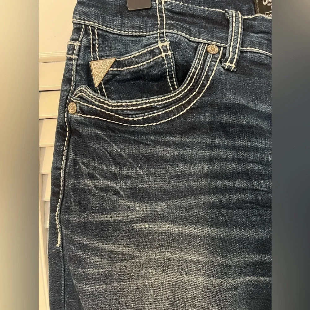 Men’s Exclusive Salvage Anarchy Straight Stretch Jean-Buckle